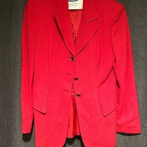 Women’s red blazer